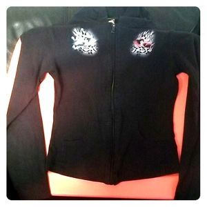 Black Jacket with Angel/Devil Birds